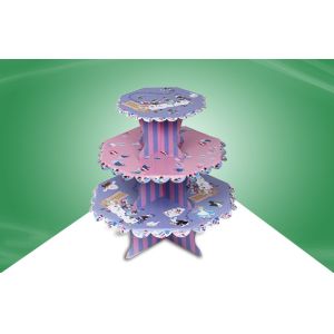 Buy cheap Three tier Cake Cardboard Standees , Countertop Stand up Display from wholesalers