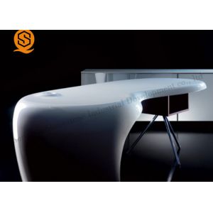 Buy cheap Antibacterial Solid Surface Office Furniture White Office Manager Table from wholesalers