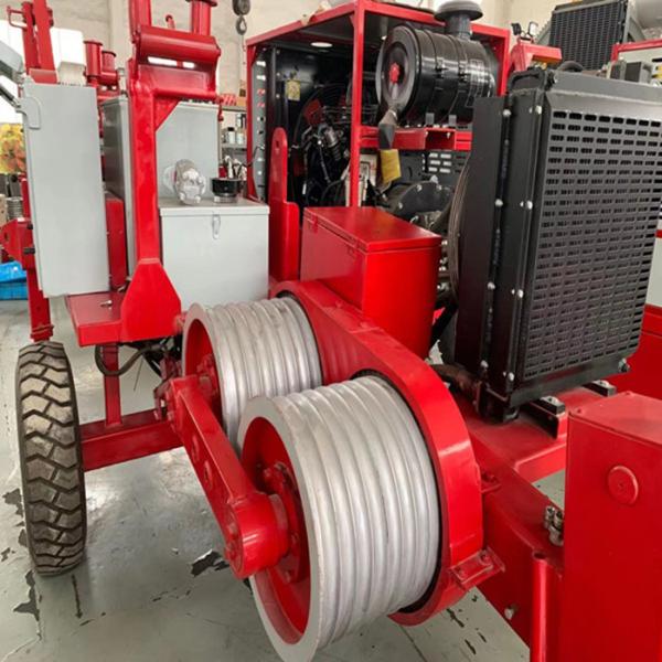 Quality 6Ton Hydraulic Puller Winch Transmission Overhead Line Pulling Equipment for sale