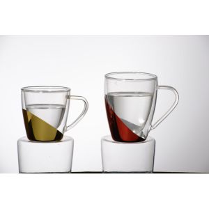 Buy cheap Double wall glass, Heat-resistant  glass cup, borosilicate glass, Espresso, Latte, Cappuccino cup from wholesalers