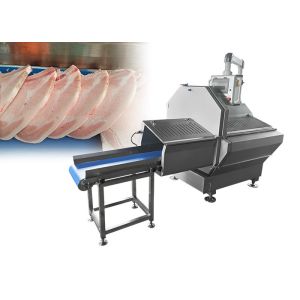 Buy cheap Large Horizontal Frozen Meat Slicer Machine With Portion Function To Slicing Beef Pork And Bacon from wholesalers
