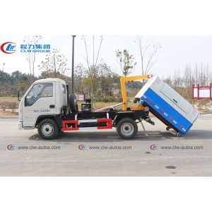Buy cheap 4 CBM Dongfeng Hydraulic Hook Lifting Truck For Garbage Collection from wholesalers