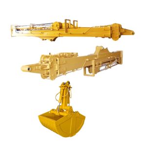 Clamshell Telescopic Arm With Clamshell Bucket Grapple Digging House Foundation
