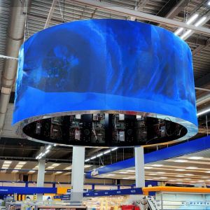 Buy cheap Indoor Flexible Cylindrical 4K P2.5 Led Column Custom Curved Advertising LED Screen Led Wall from wholesalers