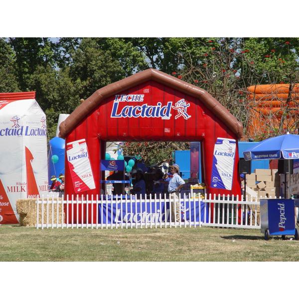 Quality Lactaid Inflatable Booth Advertising Inflatables Water And Fire Proof for sale