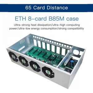 Buy cheap Brand New ATX Form Factor B85 55mm 65mm GPU Case Box 8 gpu Server pc gaming chassis from wholesalers