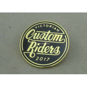 Buy cheap Customized Synthetic Enamel Corporate Pin , Brass Gold Pin With Plain And Flat Back from wholesalers