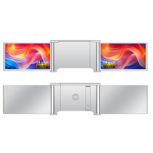 Buy cheap Dual 14-Inch FHD Laptop Monitor Compatible With 13.5-16.5-Inch Laptops Dual Type-C Supporting Audio Video Mini HDMI HDR from wholesalers