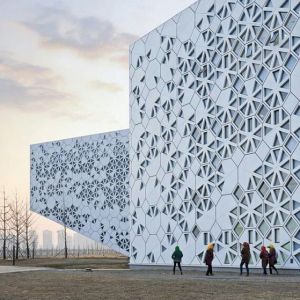 Buy cheap CNC Aluminum Curtain Wall Metal Panel PVDF Coating Fireproof from wholesalers