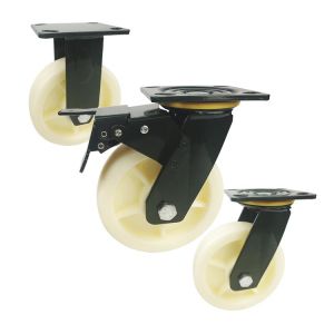 Buy cheap Polyethylene 150x42mm Heavy Duty Casters With Green Painted Bracket from wholesalers