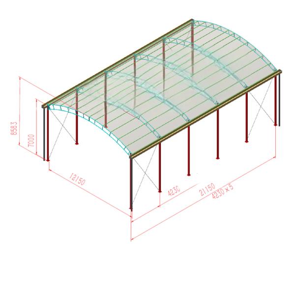 Quality Customized Metal Squash Court Roof CE Certification Durable Design for sale