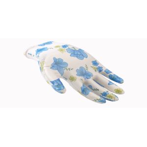 Buy cheap Polyester Garden Work Gloves , Paint Printing Polyurethane Coated Gloves from wholesalers