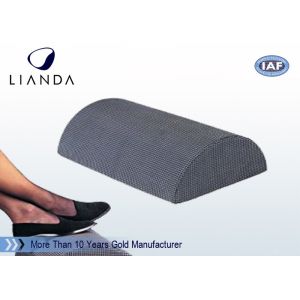 Half Cylinder Memory Foam Cushion , Black Foam Foot Rest Cushion For Office /
