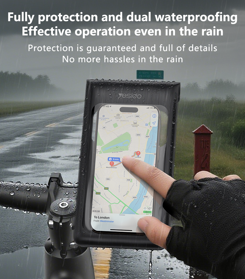 Buy cheap IP67 Waterproof Phone Bag with 360° Rotation and Sensitive Touch Control for Bicycles and Electric Vehicles from wholesalers