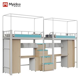 Buy cheap Support customization Spacious Capsule Bunk Bed with  a curtain frame and staris for High-Standard Rooms from wholesalers