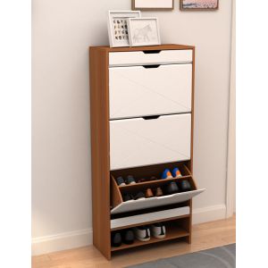 Buy cheap Three Layer MDF Shoe Wooden Cabinet With Shaker Door from wholesalers