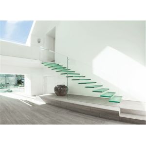 Buy cheap Invisible Stringer Floating Glass Staircase Irreplaceable Look 5 Years Warranty from wholesalers