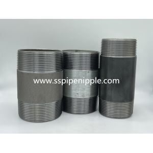 Buy cheap Threaded Black Steel Pipe Nipples  1 Long Hot Galvanized Surface from wholesalers