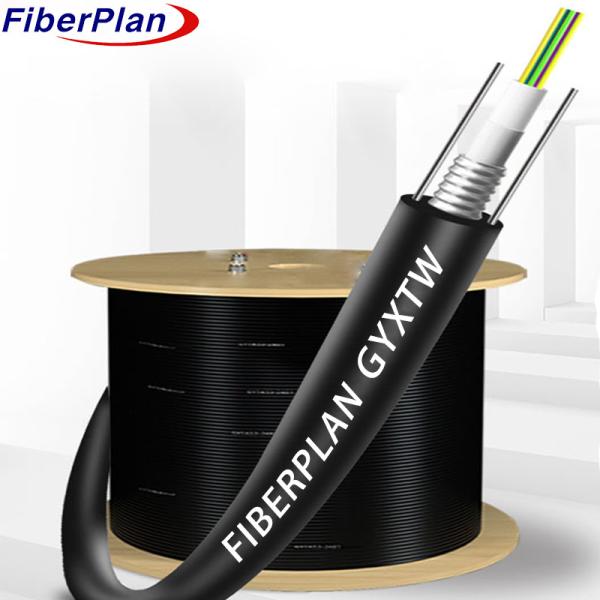 Quality Single Mode G652D Armored 6 Core Cable Central Loose Tube GYXTW for sale
