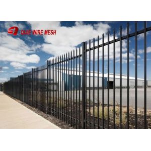 Powder Coated Wire Mesh Fence Panels Pregalvanized Spear Top Security Garrison