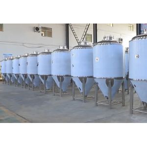 Insulated 1000L Conical Beer Fermenter with Glycol Jacket and Polyurethane