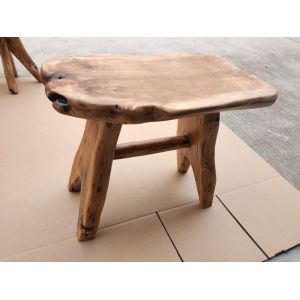 Buy cheap Practical Cedar 0.115m3 Solid Wood Stool 48CM Height from wholesalers
