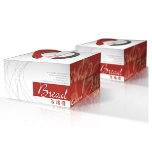 Buy cheap Foldable Creative Recycle Paper Material Cake Box , OEM Design Paper Cake Box Packaging With Handle from wholesalers