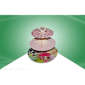 Buy cheap Three tier Cake Cardboard Standees , Countertop Stand up Display from wholesalers