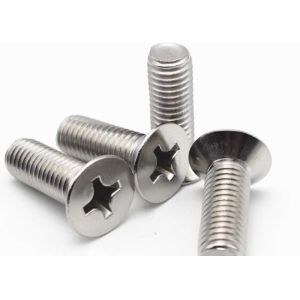 M3 M4 Stainless steel Slotted Flat & CSK Head Machine Metal Screw SS304 SS316 A2