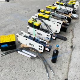 EB45 Hydraulic Breaker Rock Hammer With 45mm Chisel For 0.8-1.5 Ton Mini
