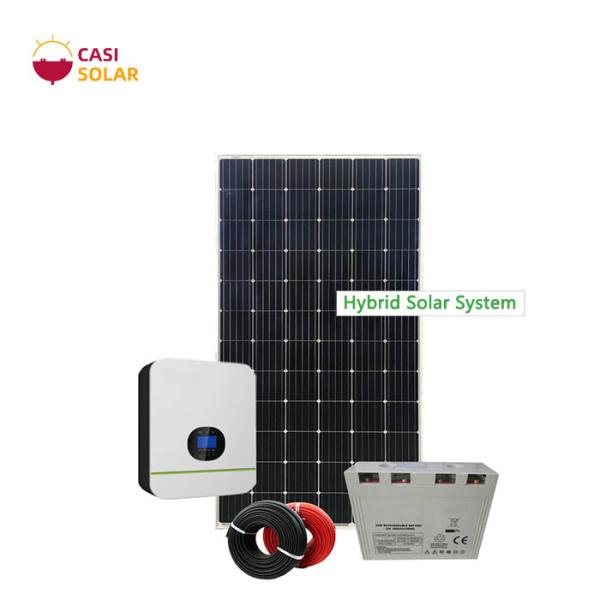 Quality 400V Hybrid Solar Power System 50KW Mono Solar Panel for sale