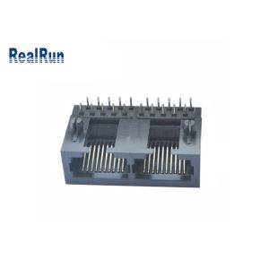 10P10C RJ45 Right PCB Modular Jack PBT Rj45 Female Connector