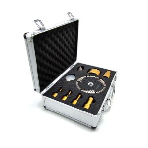 Angle Grinder Aluminium Case Ceramic Diamond Drill Core Bit 3pcs