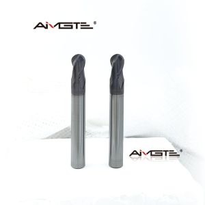 Buy cheap 10mm 2 Flute Solid Carbide Ball Nose Endmill HRC60 Hardened Steel Milling Cutter TiAlN Coated CNC Contouring Tool Precision Radius Cutting from wholesalers