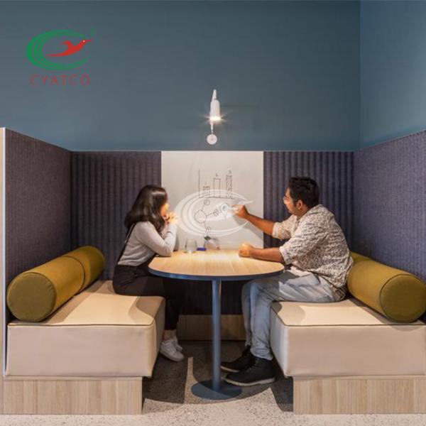 Quality Multicolor Wavy Polyester Fiber Acoustic Panel Moistureproof for sale