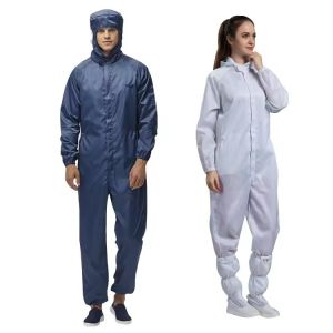 Buy cheap Reusable Anti-Static Cleanroom Coverall with Adjustable Waist and 106-107Ohm Surface Resistance from wholesalers