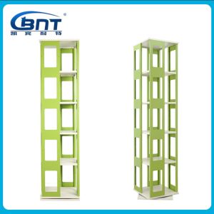 Buy cheap Metal Bookshelf Revolving Storage Rack Custom Multipurpose Book Shelf from wholesalers