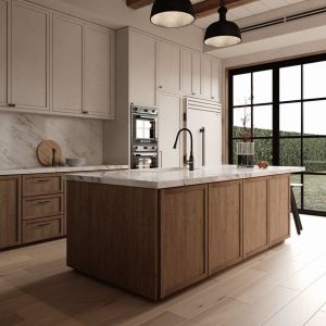 Buy cheap Custom Kitchen Cabinets Wholesale Wall Mounted Kitchen Cabinet Built In Modular Kitchen Cabinets For Villa from wholesalers