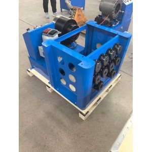Buy cheap Efficient Portable Hydraulic Hose Crimper Crimping Blue Color Electric Model With Rack And Fast Change Mould ToolsRange 1/4-1.5" 6 To 38mm Hyd Hose from wholesalers