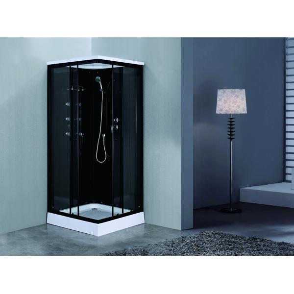 Buy cheap Stylish Shower Room With Matt Black And Tempered Glass For mordern And Customizable from wholesalers