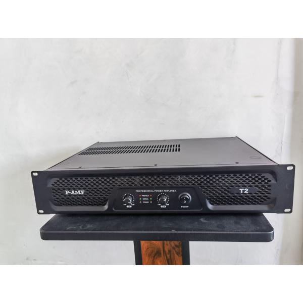 T2 professional power amplifier with 2 channels and 2U rack for sound reinforcem