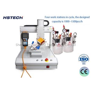 Buy cheap LED Bulb Glue Dispensing Machine With Text Demonstration Programmer With Precise Stepping Motor from wholesalers