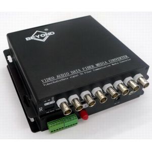 Buy cheap 8 channals HDTVI+Audio to Fiber Optic Converter from wholesalers