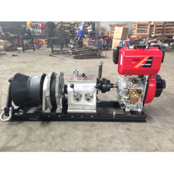 5 Ton Capacity Diesel-Powered Cable Winch Puller with High-Speed Operation for