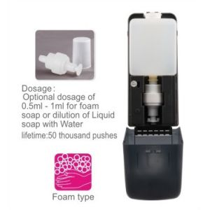 Buy cheap 1000ml Automatic Sensor Foam Soap dispenser, ABS plastic, white color, wall mounted from wholesalers