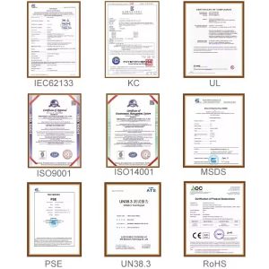 KC CB IEC62133 LP102535 Rechargeable Battery Pack Lithium Battery Li-Ion 3.7v