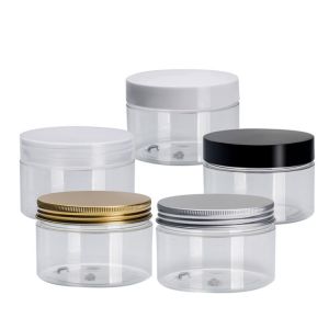 Buy cheap Customized Transparent Cosmetic Plastic Jars with Customizable Printing from wholesalers