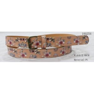 Buy cheap Flowers Special Printing On Womens Fashion Belts With Old Silver / Old Brass Buckle from wholesalers