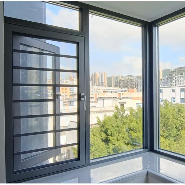 Customizable Aluminum Swing Window with Multi-Point Locking and High Security 10