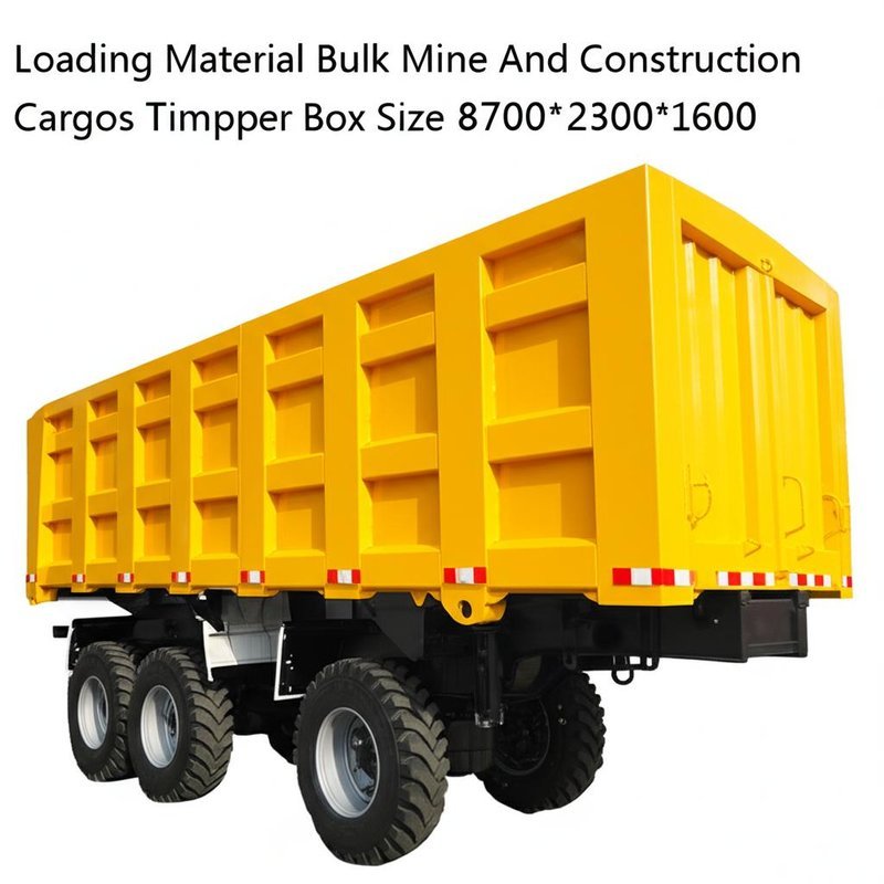 Buy cheap Loading Material Bulk Mine And Construction Cargos Dump Truck Tipper Box Size 8700*2300*1600 from wholesalers